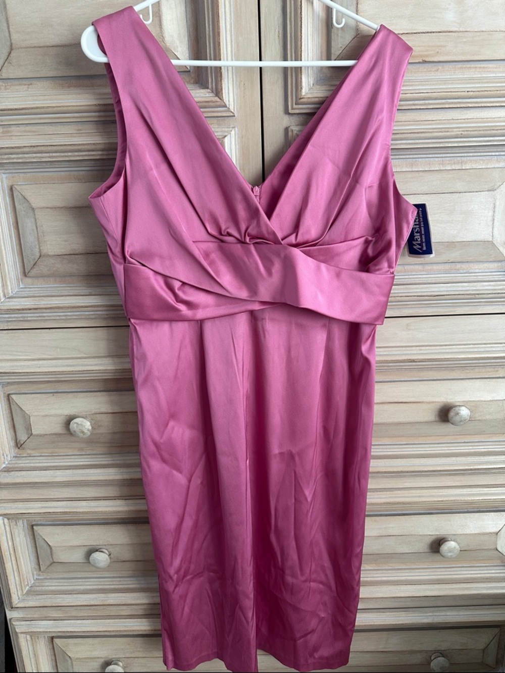 Donna Ricco Pink Satin Dress
